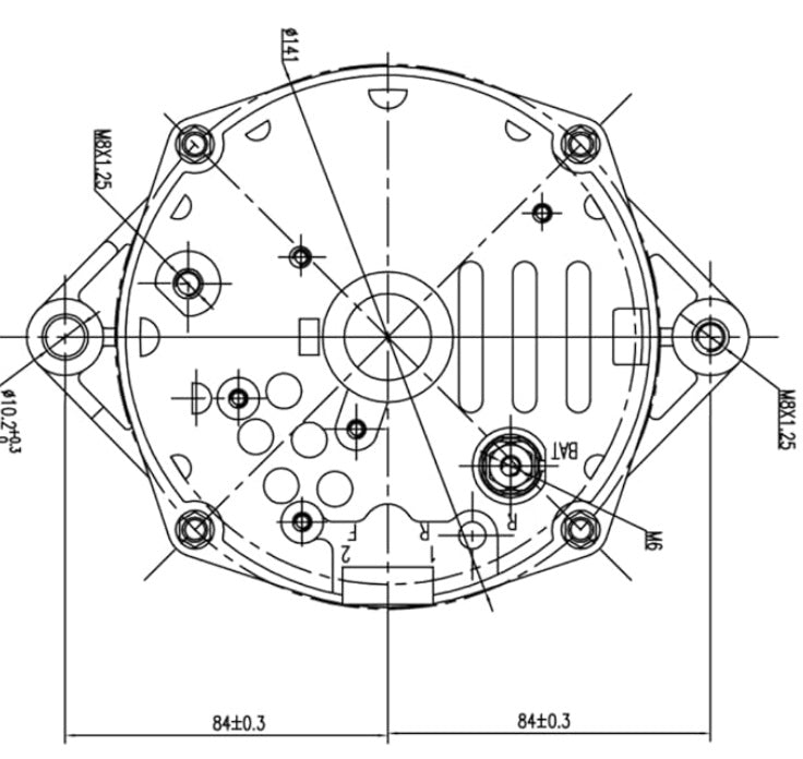 1 Wire Alternator (Self-Exciting / 10SI / 63A) - SFJJ2T0168