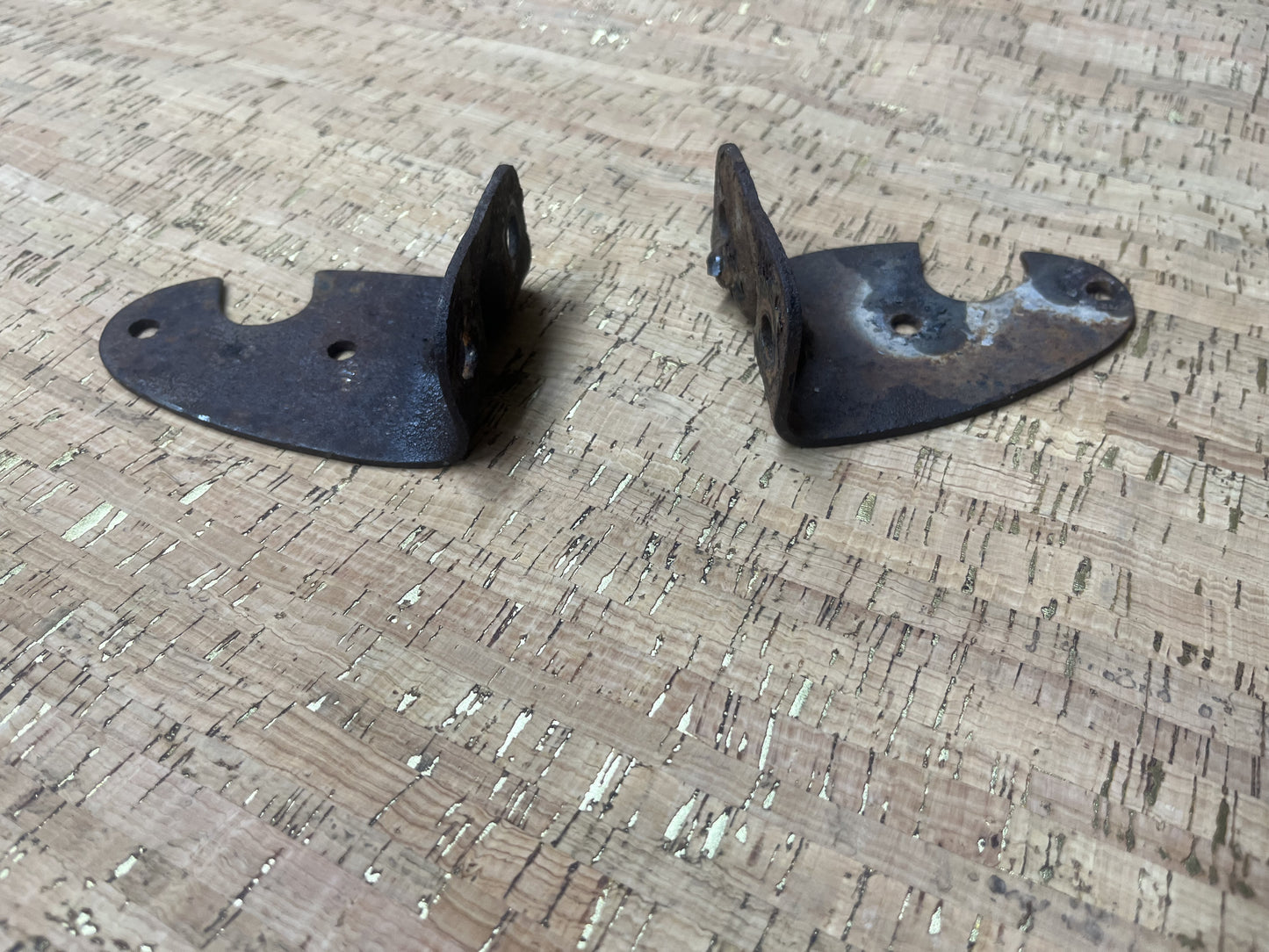 IH OEM Tail Light Brackets - Pair - Rare - Used - SFJJ2T0137