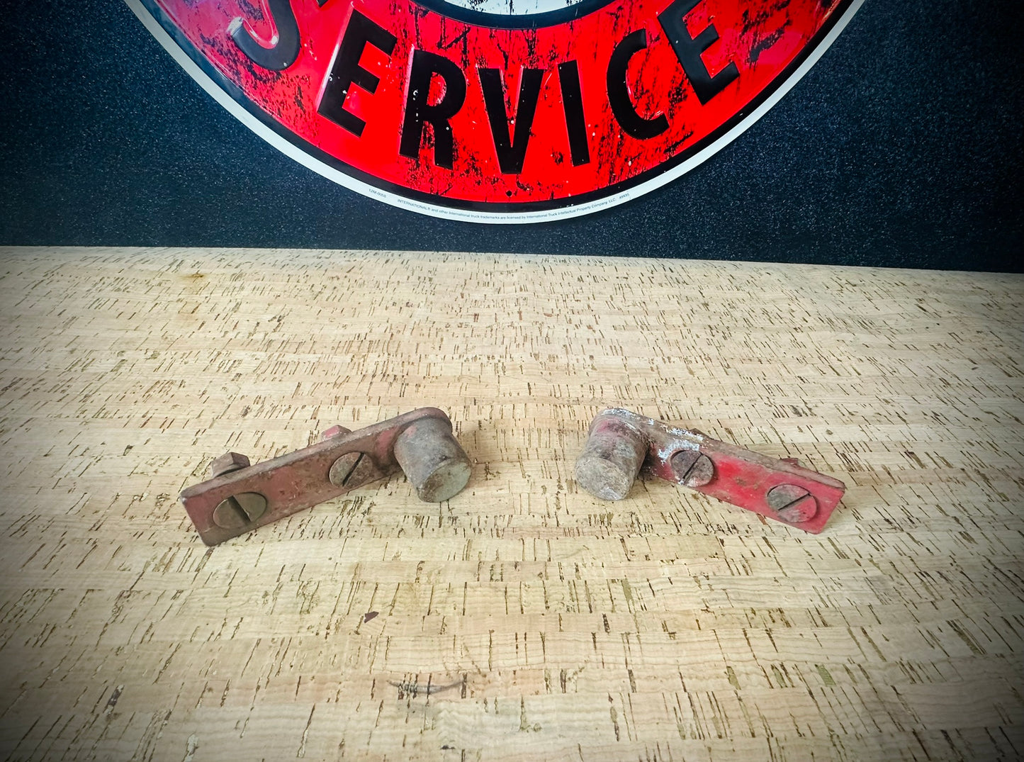 1950's OEM IH Tailgate Hinges - (Pair) - SFJJ2T0185