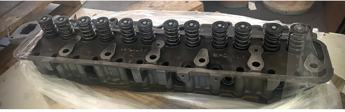 OEM Rebuilt International Cylinder Head - 6 Cylinder - Straight-Valve - Gas - SFJJ2T0233