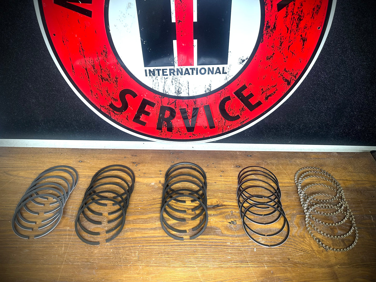 1950-58 IH Piston Ring Set - Standard Size - 4 Ring Style Piston- SD/BD 220, 240, 269 - SFJJ2T0262