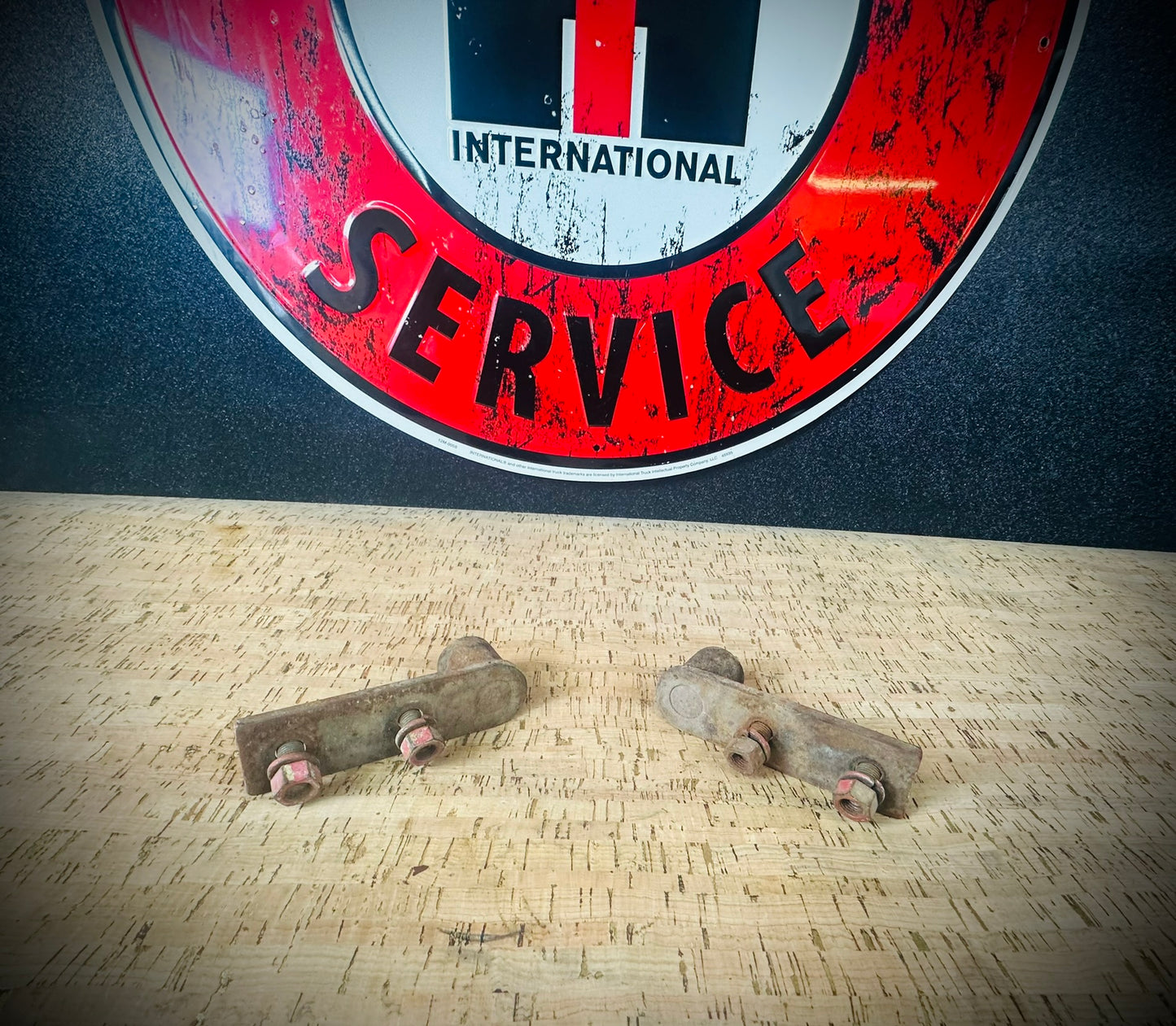 1950's OEM IH Tailgate Hinges - (Pair) - SFJJ2T0185