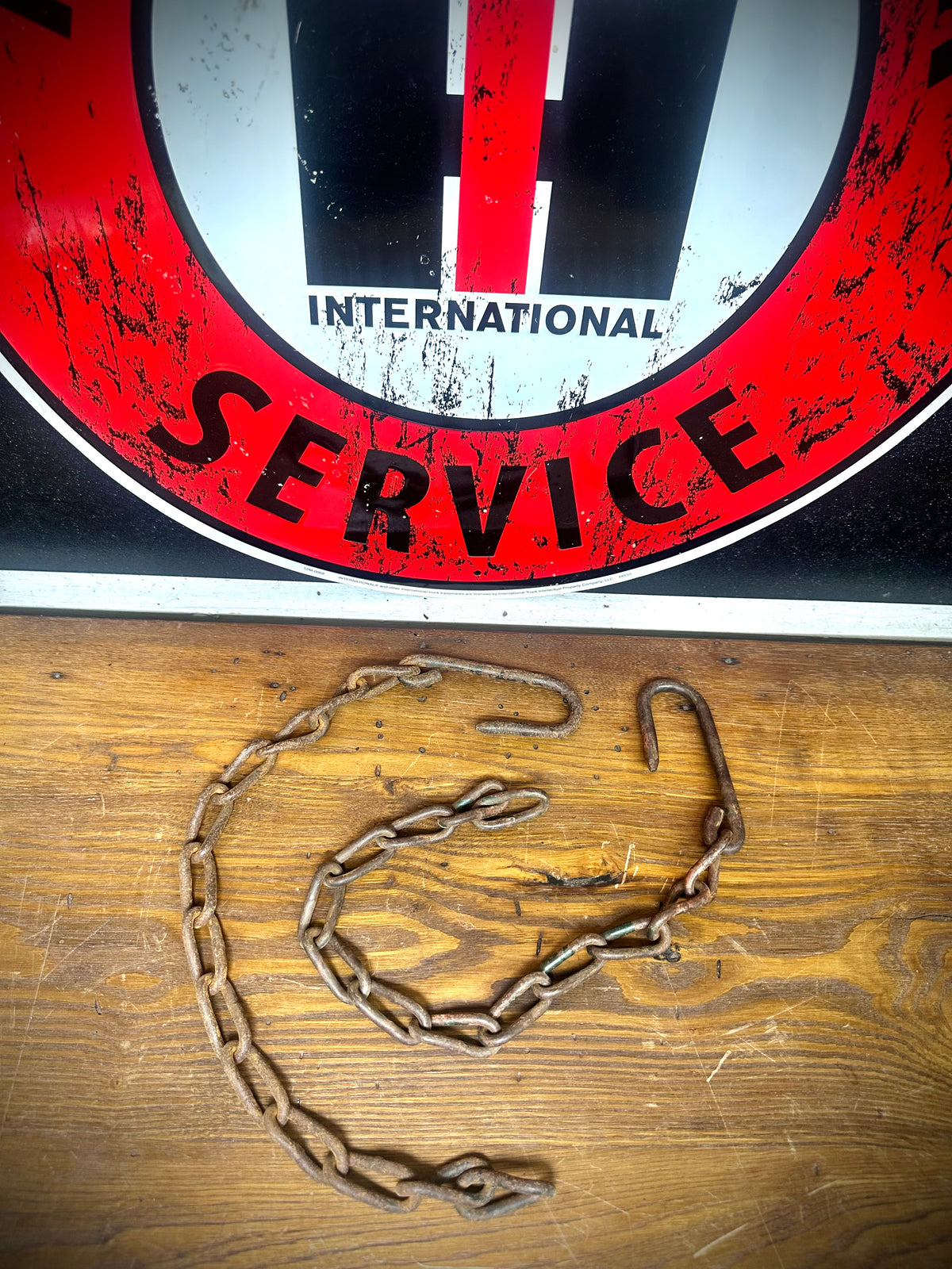 OEM IH Tailgate Chains & Hooks - Used/Good Condition - SFJJ2T0286