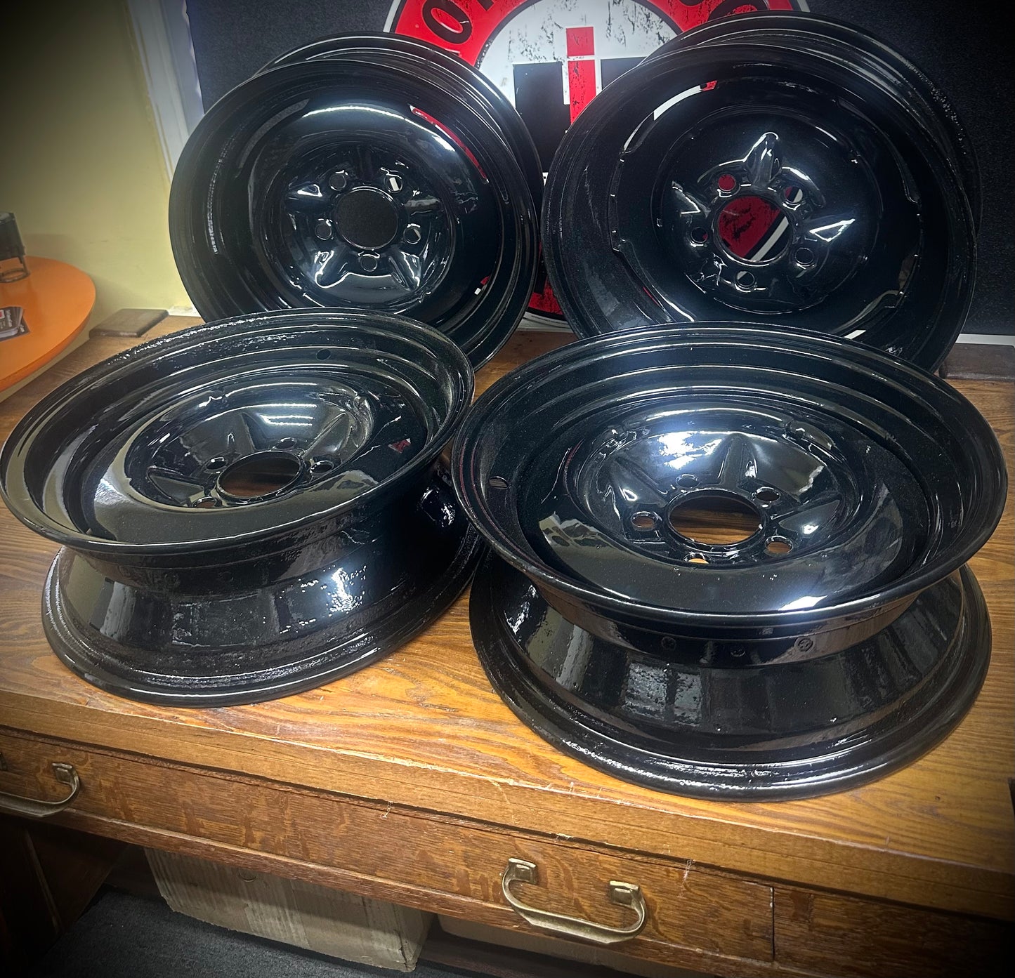 IH 15" Wheel Powder-coated - Set of 4 - SFJJ2T0217