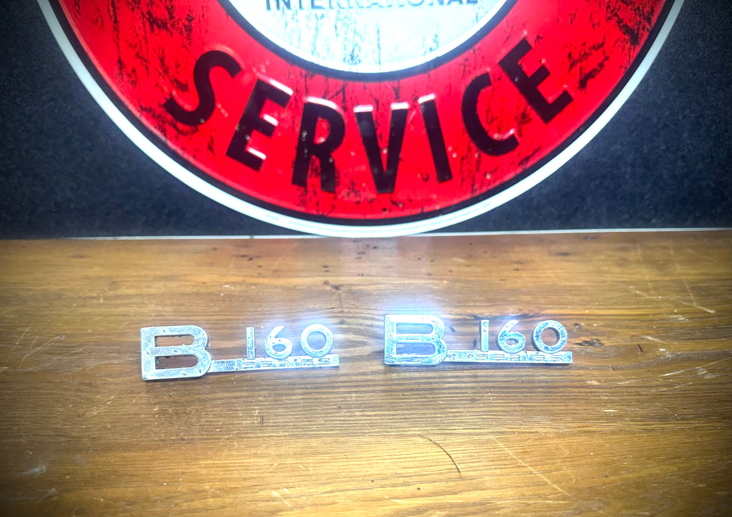 OEM IH B160 Emblems - Pair -  Good Condition - SFJJ2T0242