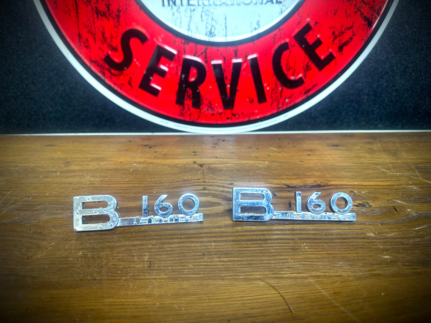 OEM IH B160 Emblems - Pair -  Good Condition - SFJJ2T0242