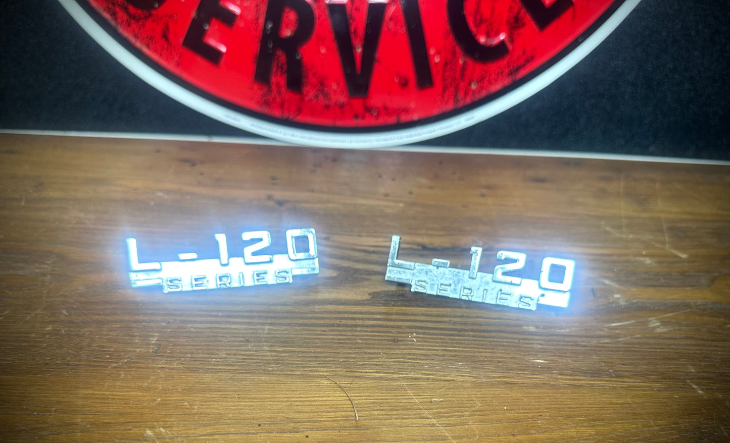 OEM IH L120 Emblems - Excellent Condition - SFJJ2T0163