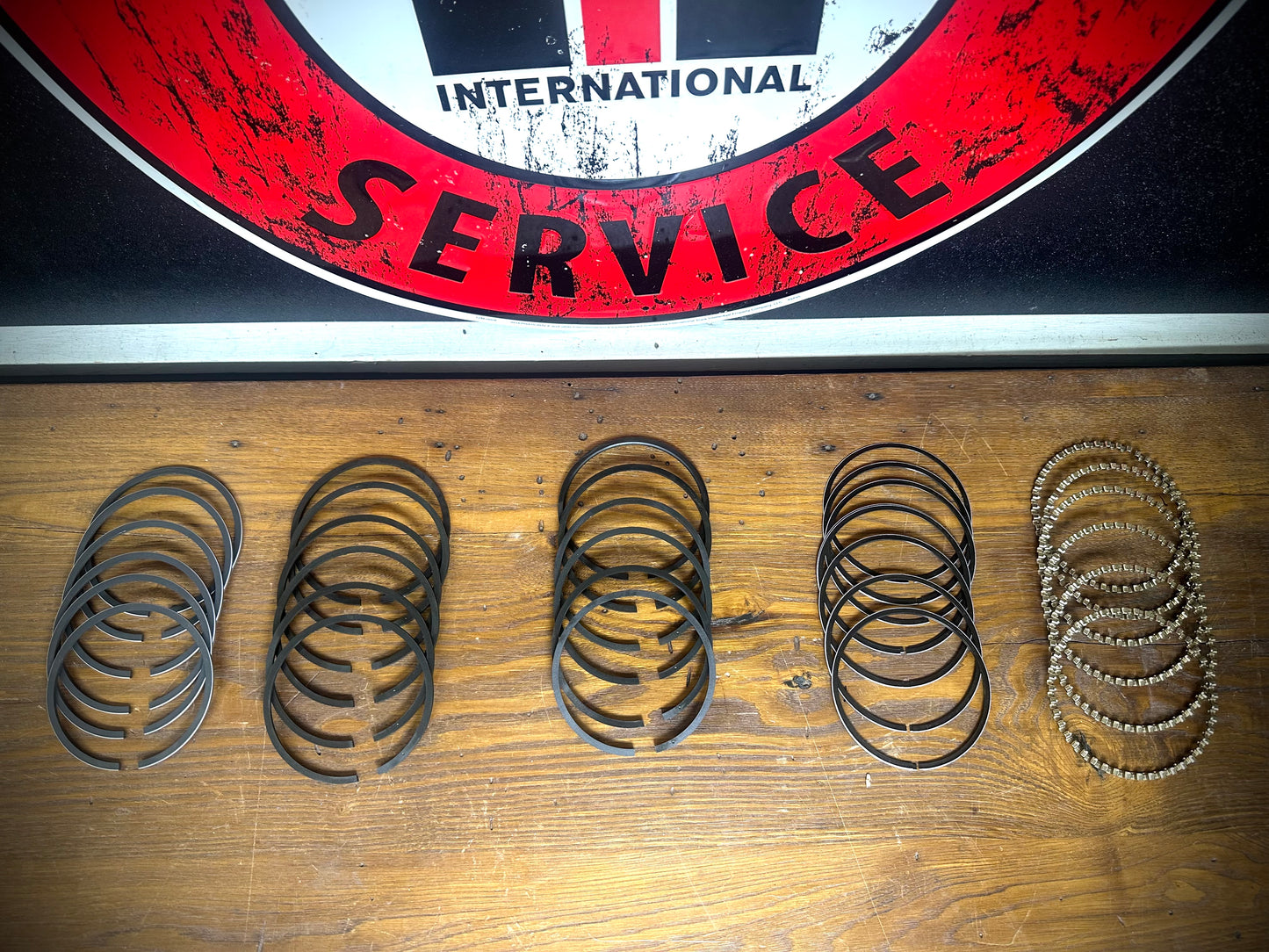 1950-58 IH Piston Ring Set - Standard Size - 4 Ring Style Piston- SD/BD 220, 240, 269 - SFJJ2T0262